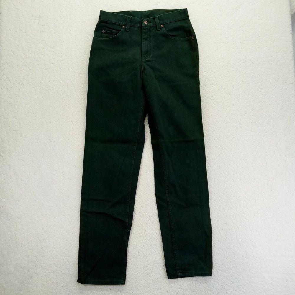 VTG Lee Relaxed Fit Jeans Hunter Green Mens 31x34 Cotton USA
